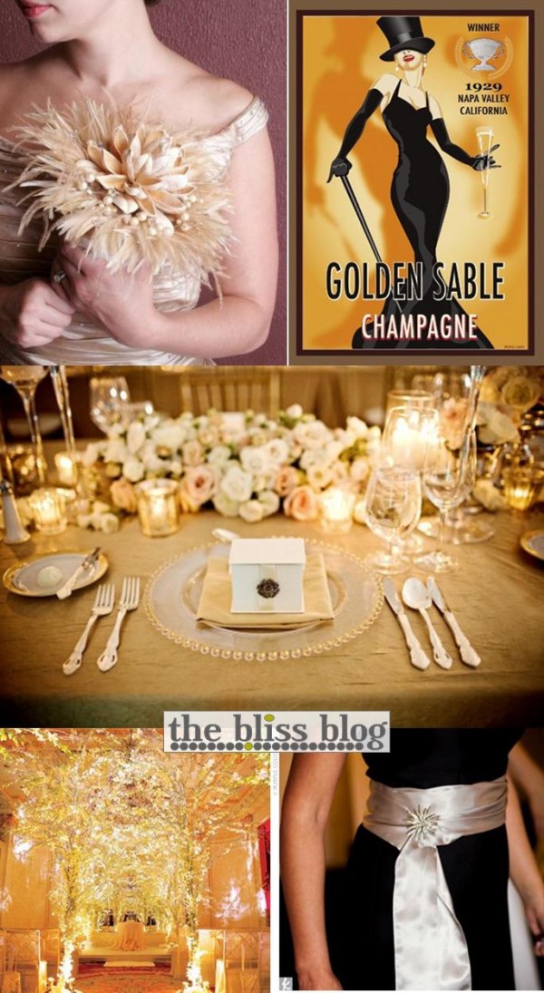 GET THE LOOK Black Gold Themed Wedding