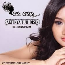 Lirik lagu sakitnya tuh disini, Cita citata