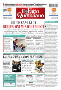 Il Fatto Quotidiano del 19 Aprile 2012 | ISSN 2037-089X | TRUE PDF | Quotidiano | Cronaca | Politica
Il quotidiano è edito dal 23 settembre 2009. L'uscita del giornale è stata preceduta da una lunga fase preparatoria iniziata il 28 maggio 2009 con l'annuncio del nuovo quotidiano dato sul blog voglioscendere.it da Marco Travaglio.
Il nome della testata è stato scelto in memoria del giornalista Enzo Biagi, conduttore del programma televisivo Il Fatto, mentre il logo del bambino con il megafono si ispira al quotidiano La Voce, in omaggio al suo fondatore Indro Montanelli.
L'editore ha manifestato la volontà di rinunciare ai fondi del finanziamento pubblico per l'editoria e di sovvenzionarsi soltanto con i proventi della pubblicità e delle vendite, e di usufruire solo delle tariffe postali agevolate per i prodotti editoriali sino alla loro abrogazione nell'aprile 2010.