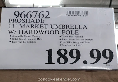 Deal for the ProShade 11 foot Market Umbrella with Tilt at Costco