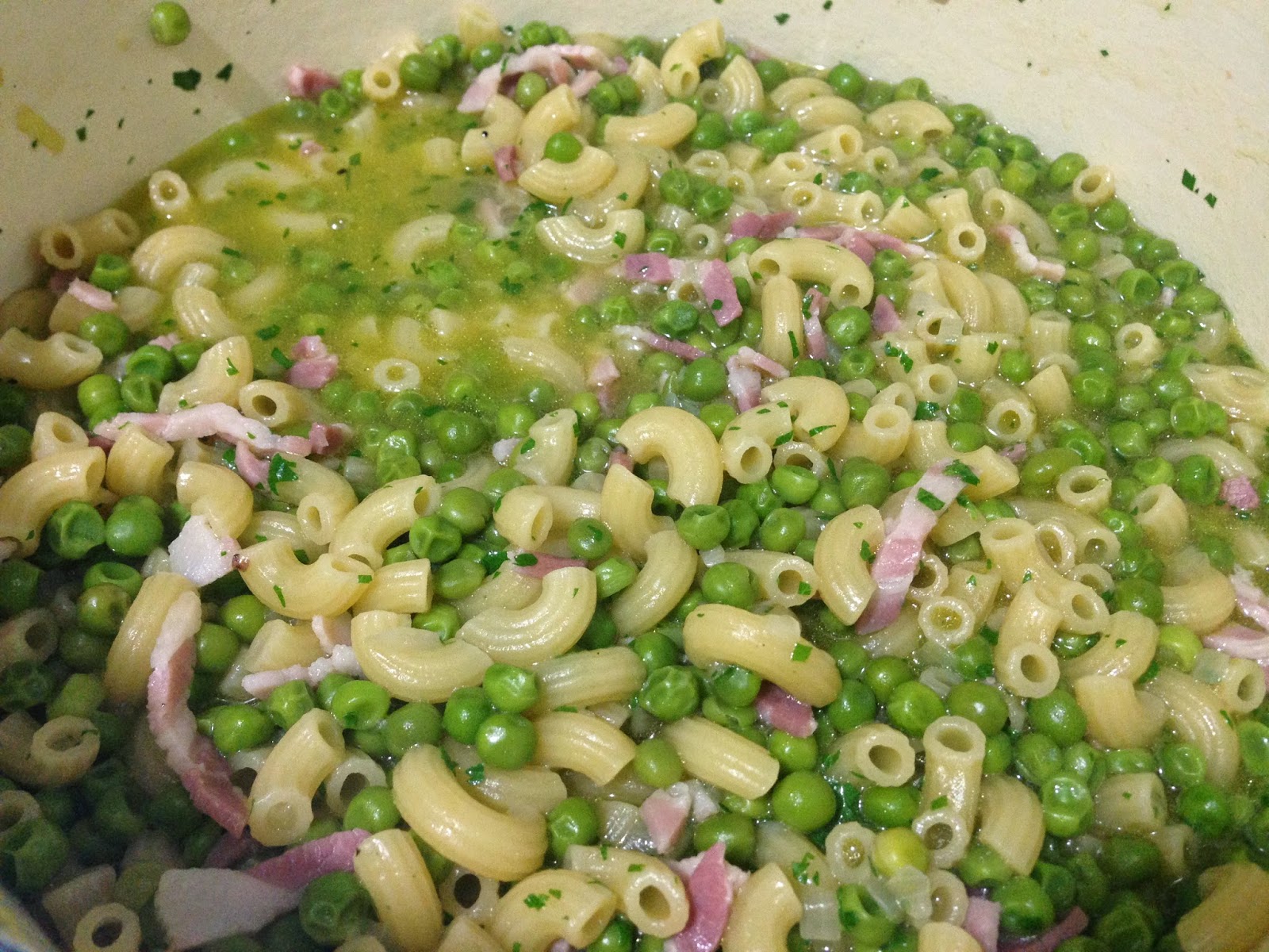 Pasta Soup with Peas from The Art of Pasta cookbook