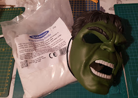Casting Powder and a Mask is all you need to create a funky looking plant pot