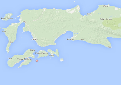 Gempa Bumi 2,8 SR Guncang Ambon (1/1/2016)