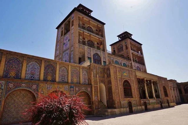 The exterior view of Golestan Palace. Tehran, Iran