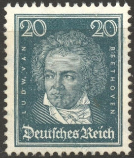 Germany 1926, Famous Germans, 20 Pf. Beethoven