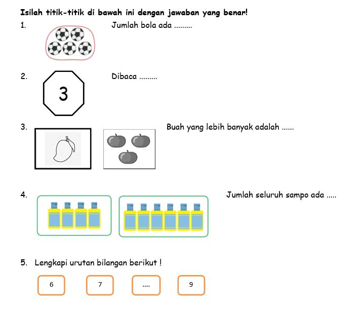 KisiKisi Soal Sumatif Semester 1 Kelas 1 Mapel Matematika