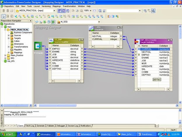 Sequence Generator in Informatica