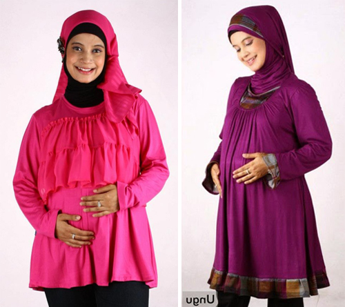 model baju hamil muslim