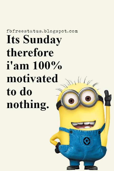 funny sunday memes, funny sunday minions memes