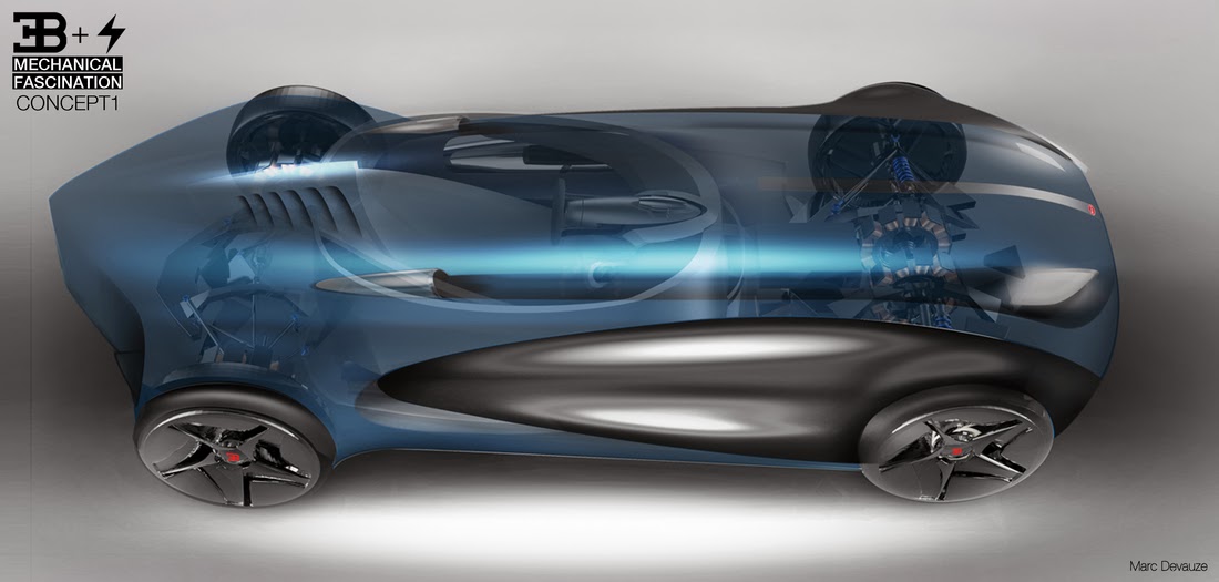 Bugatti Type Zero concept car of the future