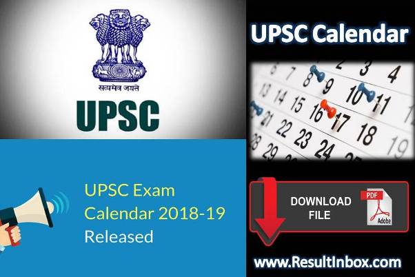 UPSC Calendar 