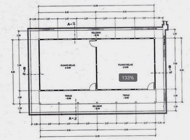 KUMPULAN RAB DAN GAMBAR BANGUNAN  SEKOLAH 