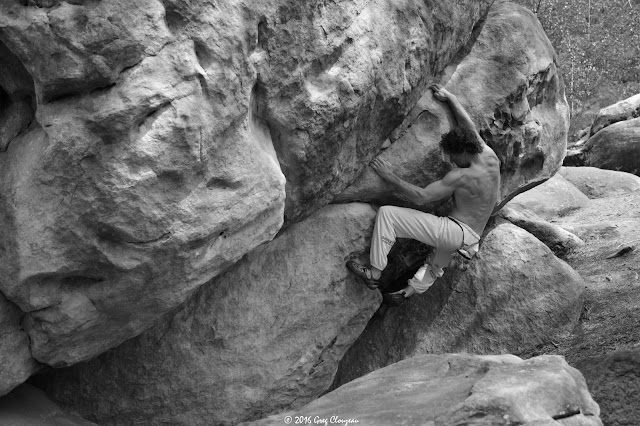 Christian Roumégoux dans Sale Coup, 6C au Drei Zinnen, (C) 2016 Greg Clouzeau