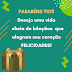 Mensagem de feliz Aniversário para TIO -  PARABÉNS