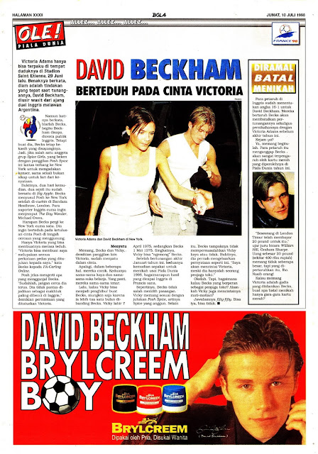 DAVID BECKHAM BRYLCREEM HAIR MODEL