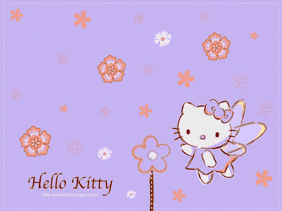 hello kitty glitter. Hello Kitty-Violet Wallpeper