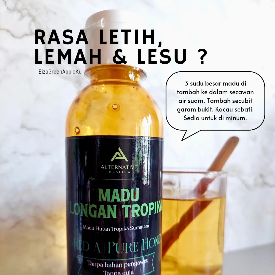 Madu Longan Tropika, Madu Asli, Tanpa Gula, Tanpa Pengawet, Selsema, Batuk, Demam, Pure Honey, Gred A, BK Network