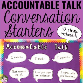 Cover of Accountable Talk Conversation Starters resource.