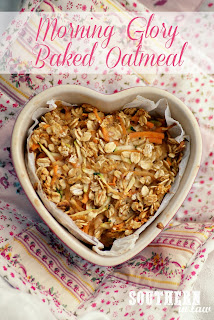 Healthy Single Serve Morning Glory Baked Oatmeal Recipe