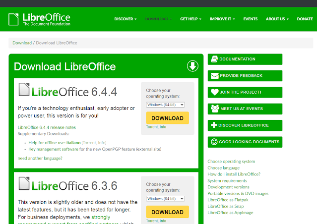 Download Libre Office 64