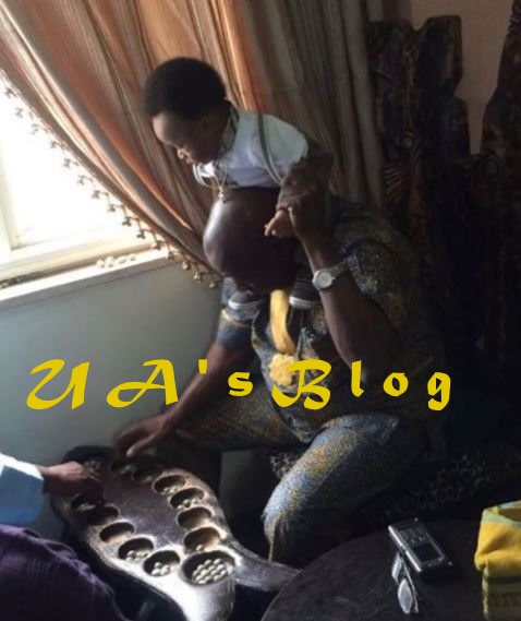 Obasanjo Spotted Carrying Tonto Dikeh's Son On His Neck (Photo