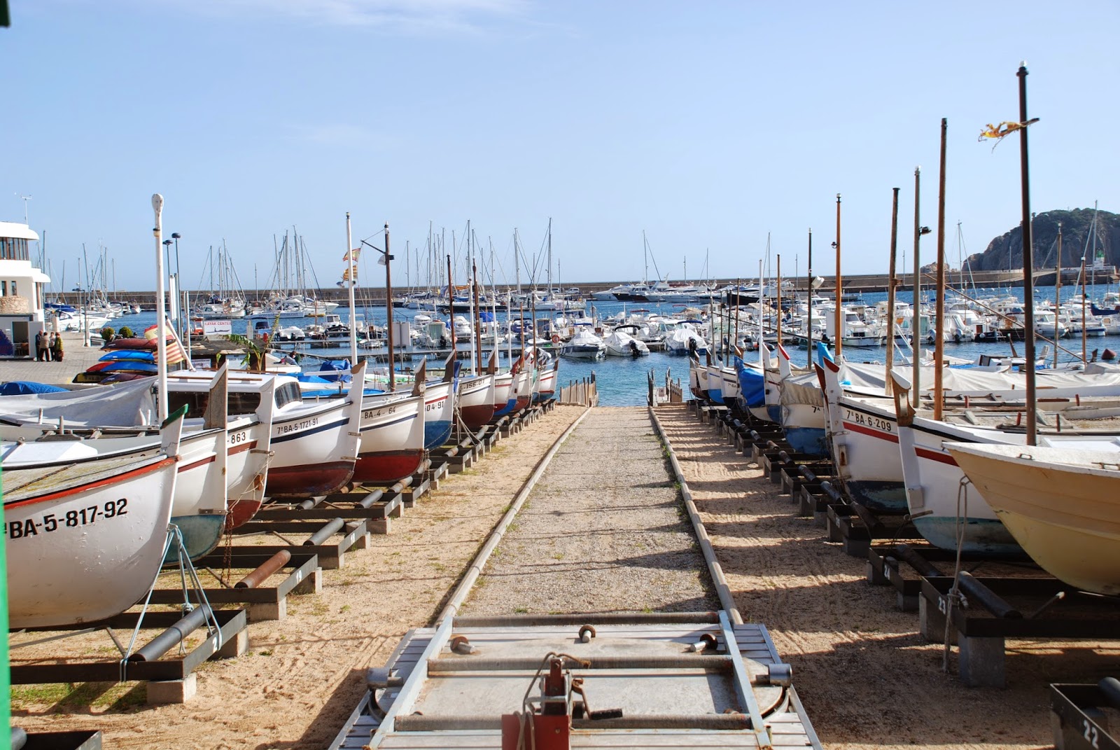 Boats on the beach, Sant Feliu de Guíxols, Catalonia