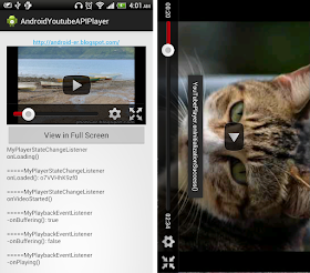 Force YouTube Android Player to run in full screen mode