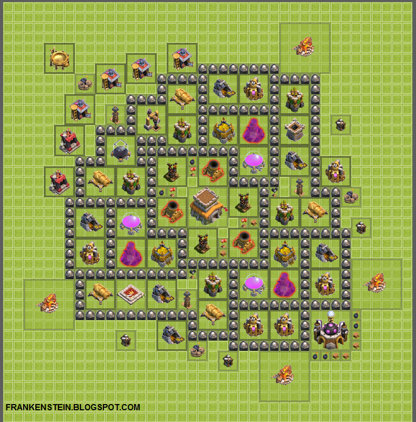 Best Defense Town Hall Level 8 Base