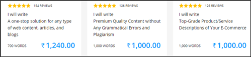 content mart writing price
