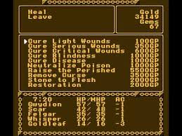  Detalle Advanced Dungeons & Dragons Pool of Radiance (Ingles) descarga ROM NES