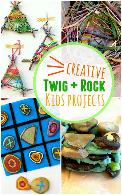 Creative Twig and Rock Projects for Kids- Easy, affordable, and fun ways to be creative!