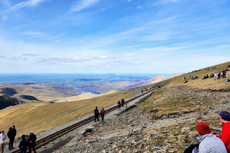 斯諾登 Snowdon 山峰的景色