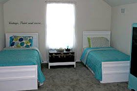 Vintage, Paint and more... diy twin beds, thrifted teen room, retro teen room