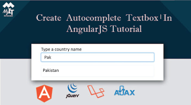 Create Autocomplete Textbox In AngularJS Tutorial