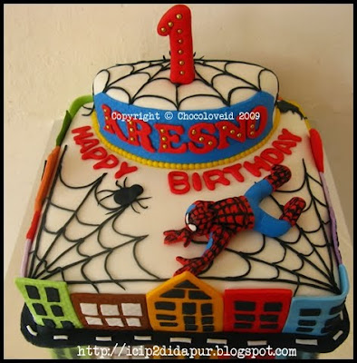 Spiderman Birthday Cake on Spiderman Birthday Cakes