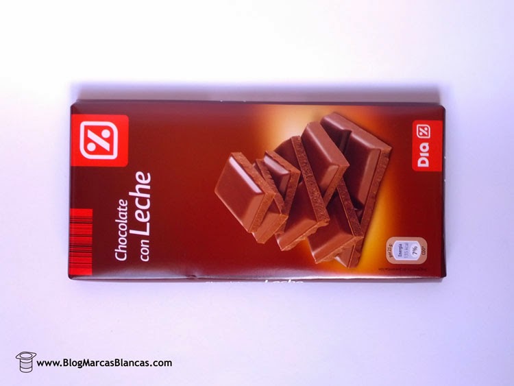 Chocolate con leche DIA fabricado por Ibercacao.