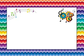 Music Birthday Party:Free Printable Invitations, Labels or Cards.