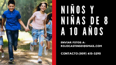 CASTING CALL RD: Se buscan NIÑOS y NIÑAS de 8 a 10 años para PELÍCULA