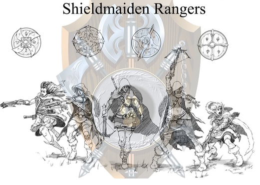 Shieldwolf Miniatures: Plastic Fantasy Shieldmaiden Ranger