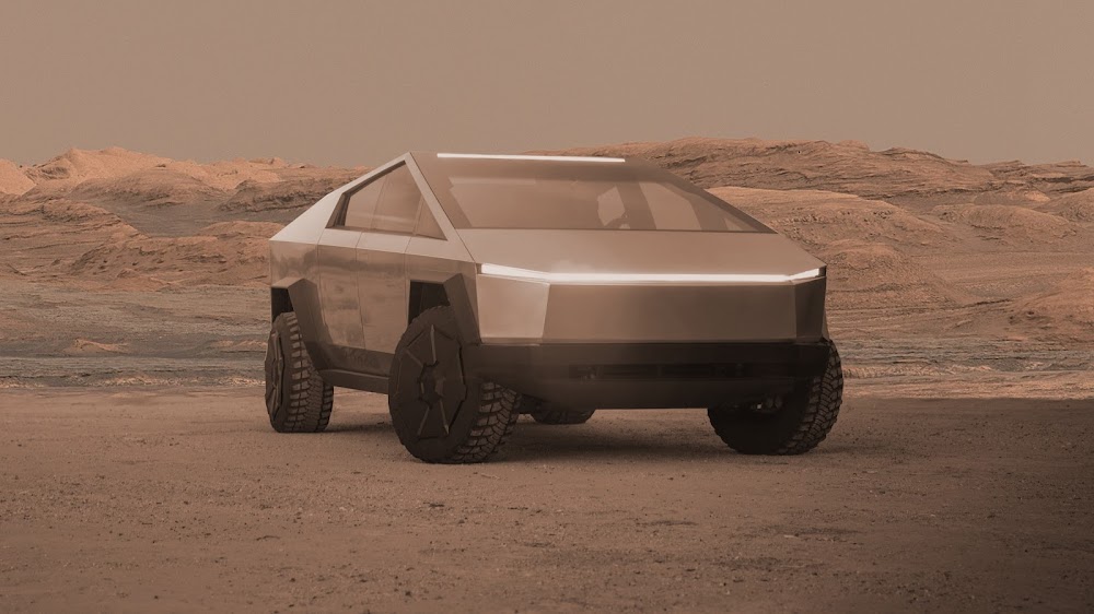 Tesla Cybertruck on Mars