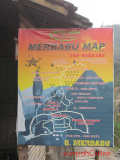 Merbabu Map, Pendakian Gunung Merbabu via Wekas