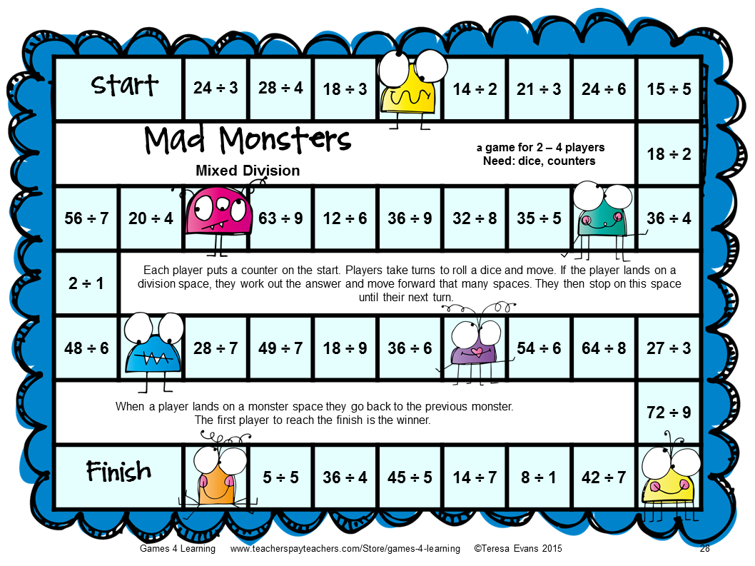 Fun Games 4 Learning: Monster Math Games Makeover!