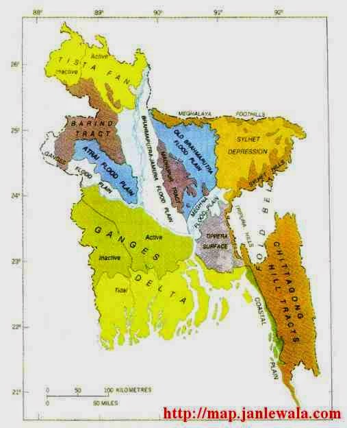 Geological Map of Bangladesh