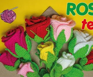 PATRON GRATIS ROSA AMIGURUMI 67459