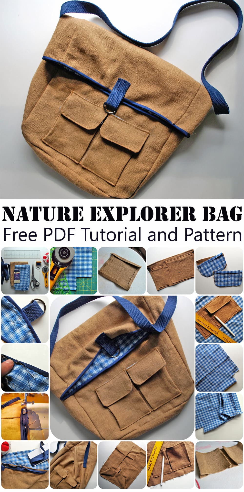 Nature Explorer Bag Pattern & Tutorial