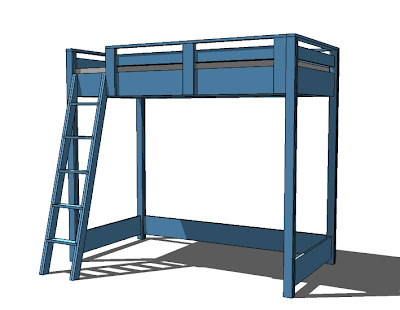 how to build a queen size loft bed