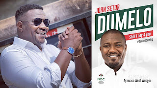  John Dumelo has announced his return to contest Ayawaso West Wuogon seat for the second time