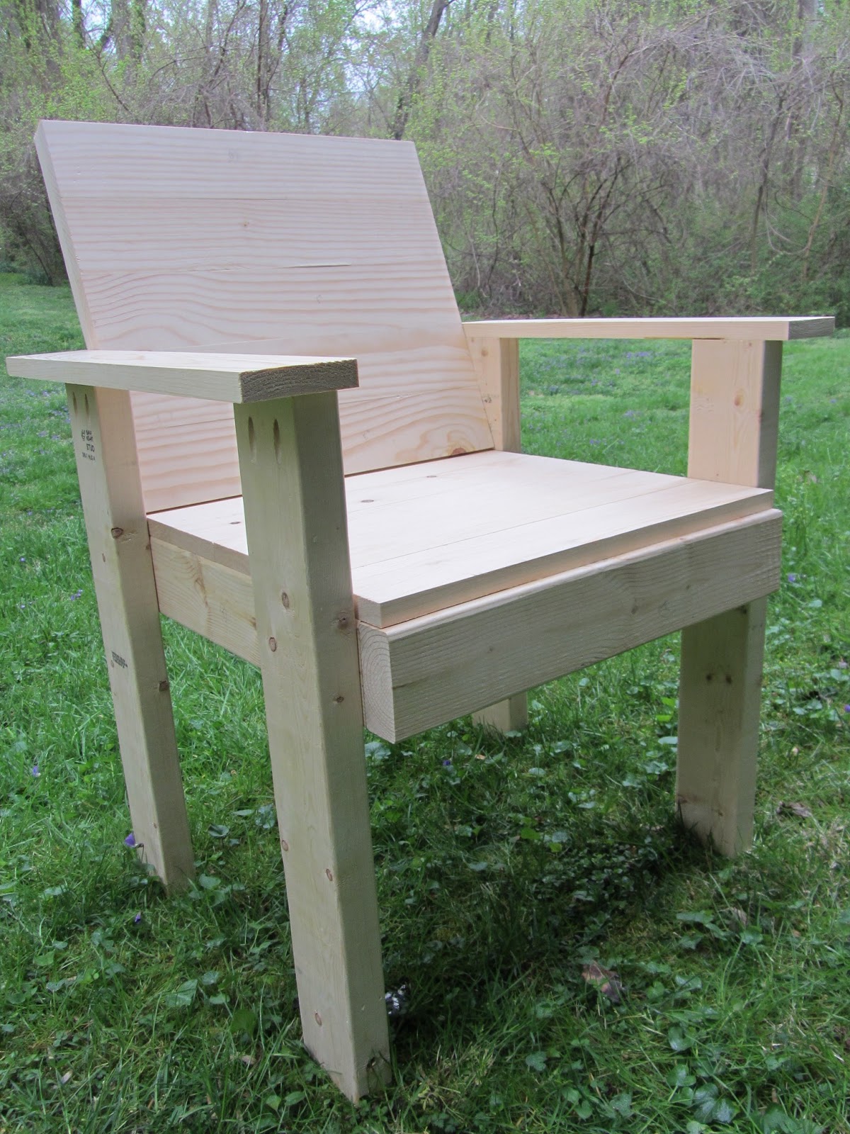 Frugal For You: Woodworking Projects: Hand Made Chair