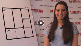 Ellie Grueskin explains how to play a 3x3 KenKen puzzle