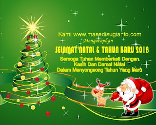 Download Kartu Ucapan Natal dan Tahun Baru 2018 Word - Mas 